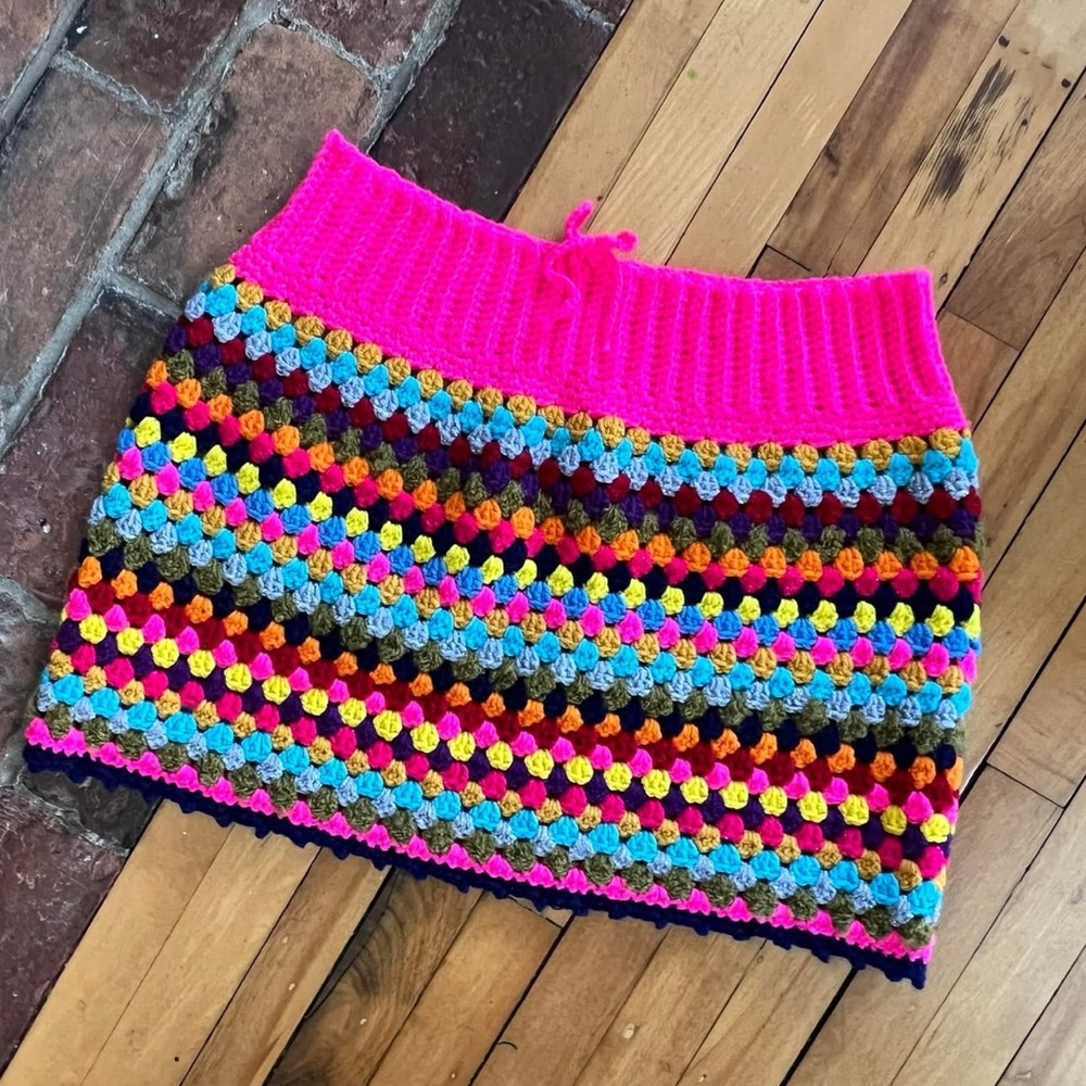 Handmade Crochet Skirt L/XL